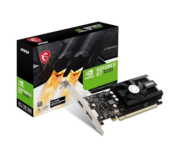 71AzaNckGgL.jpg_BO30,255,255,255_UF750,750_SR1910,1000,0,C_QL100_ TARJETA DE VIDEO MSI GT1030 4GB LP OC - Imagen 1