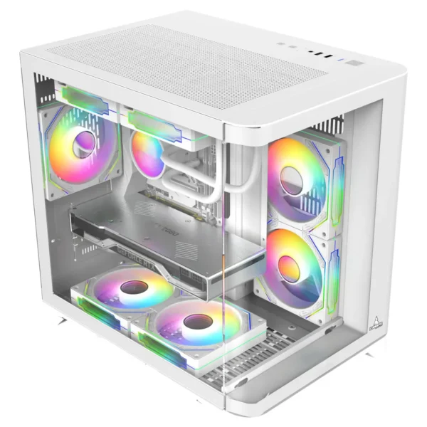 CHASIS MICRO-TOWER ICEBERG CRYSTAL WAVE M BLANCO