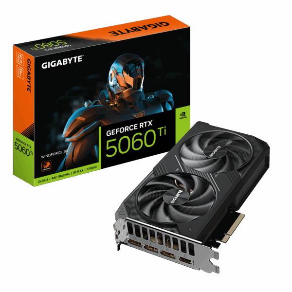 TARJETA DE VIDEO GIGABYTE RTX 5060TI 8GB WINDFORCE OC