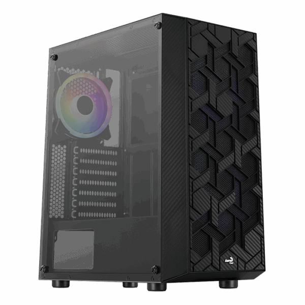 CHASIS MID-TOWER AEROCOOL HIVE NEGRO