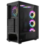 CHASIS MID-TOWER ICEBERG WOOD CORE NEGRO - Imagen 5