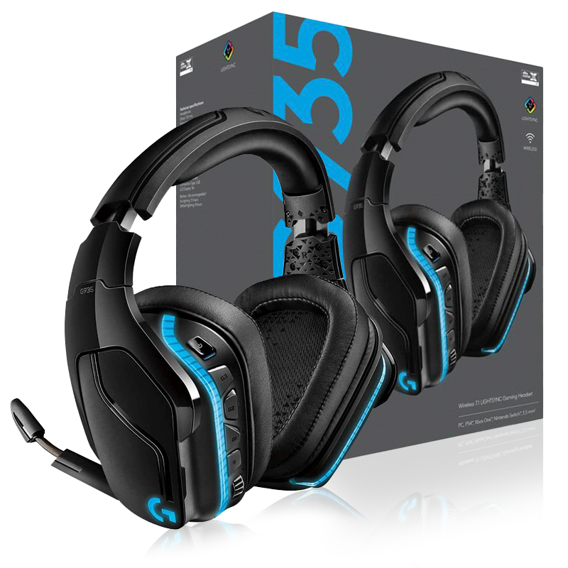 Product_20210301162918927151103 DIADEMA GAMER LOGITECH G935 LIGHTSPEED NEGRO - Imagen 1