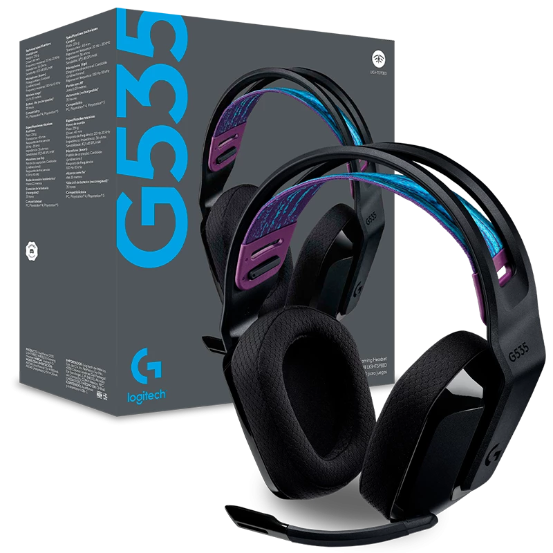 Product_20220809115255100541890.G535-BOX DIADEMA GAMER LOGITECH G535 LIGHTSPEED NEGRO - Imagen 1