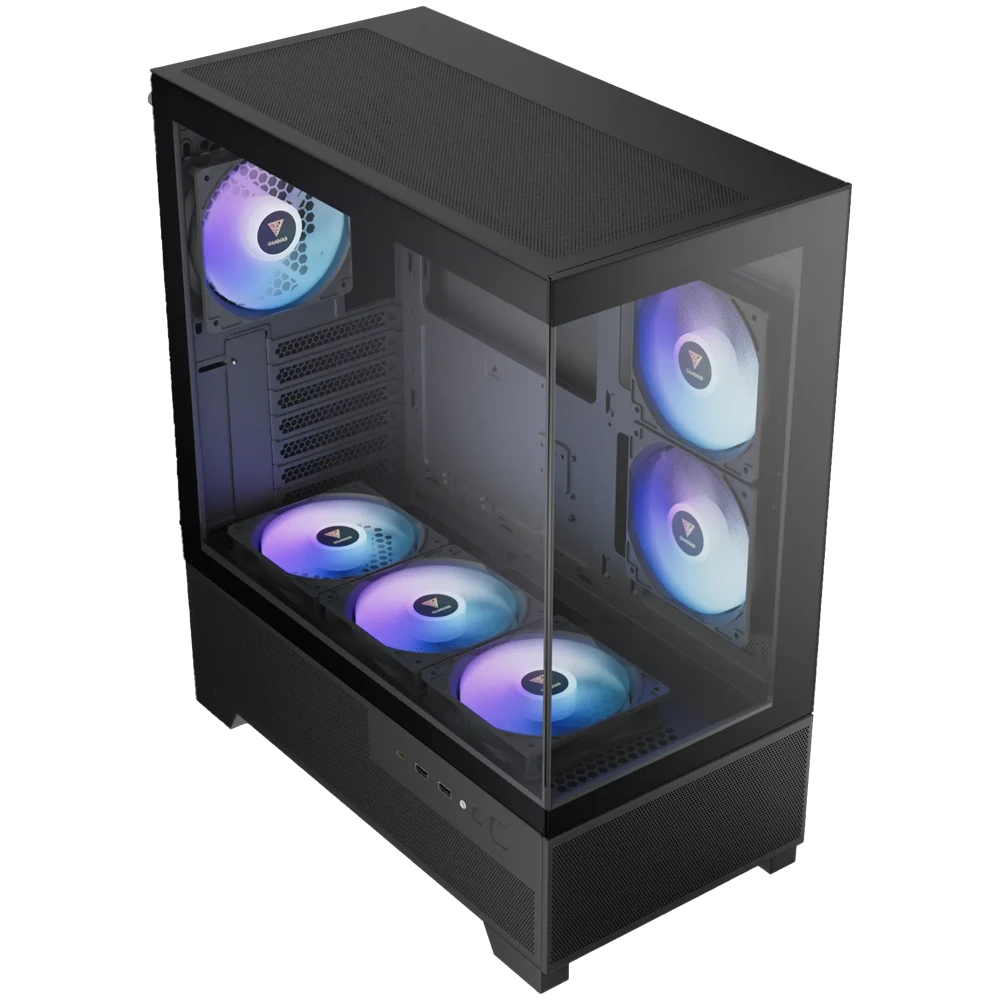 Product_202603251222591380830009.AURA GC12 CHASIS MID-TOWER GAMDIAS AURA GC12 ARGB NEGRO - Imagen 1