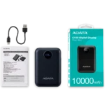 POWER BANK ADATA C100 10000MAH USB-C ROSA/NEGRO/AZUL - Imagen 4