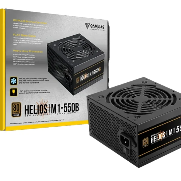 FUENTE DE PODER GAMDIAS HELIOS M1-550 550W 80 PLUS BRONZE