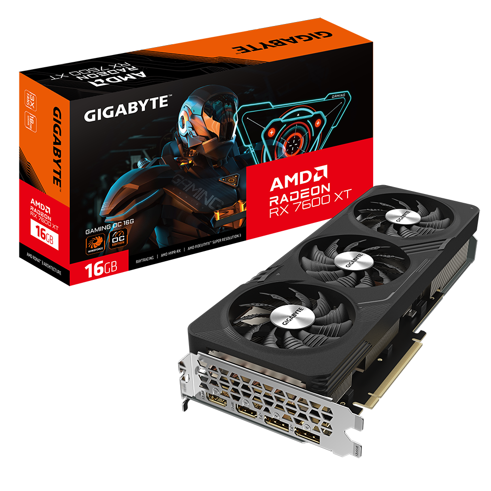 Radeon™-RX-7600-XT-GAMING-OC-16G-01 TARJETA DE VIDEO GIGABYTE RX 7600XT 16GB GAMING OC - Imagen 1