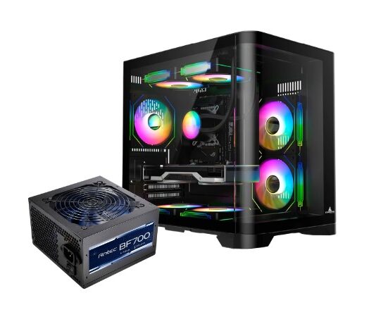 CHASIS ICEBERG WAVE M + FUENTE ANTEC 750W 80P BRONZE