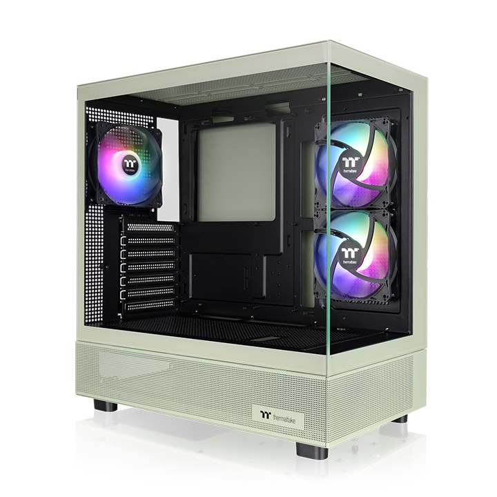 ca-1y7-00mewn-01_01 CHASIS MID-TOWER THERMALTAKE VIEW 270 PLUS TG MATCHA GREEN - Imagen 1