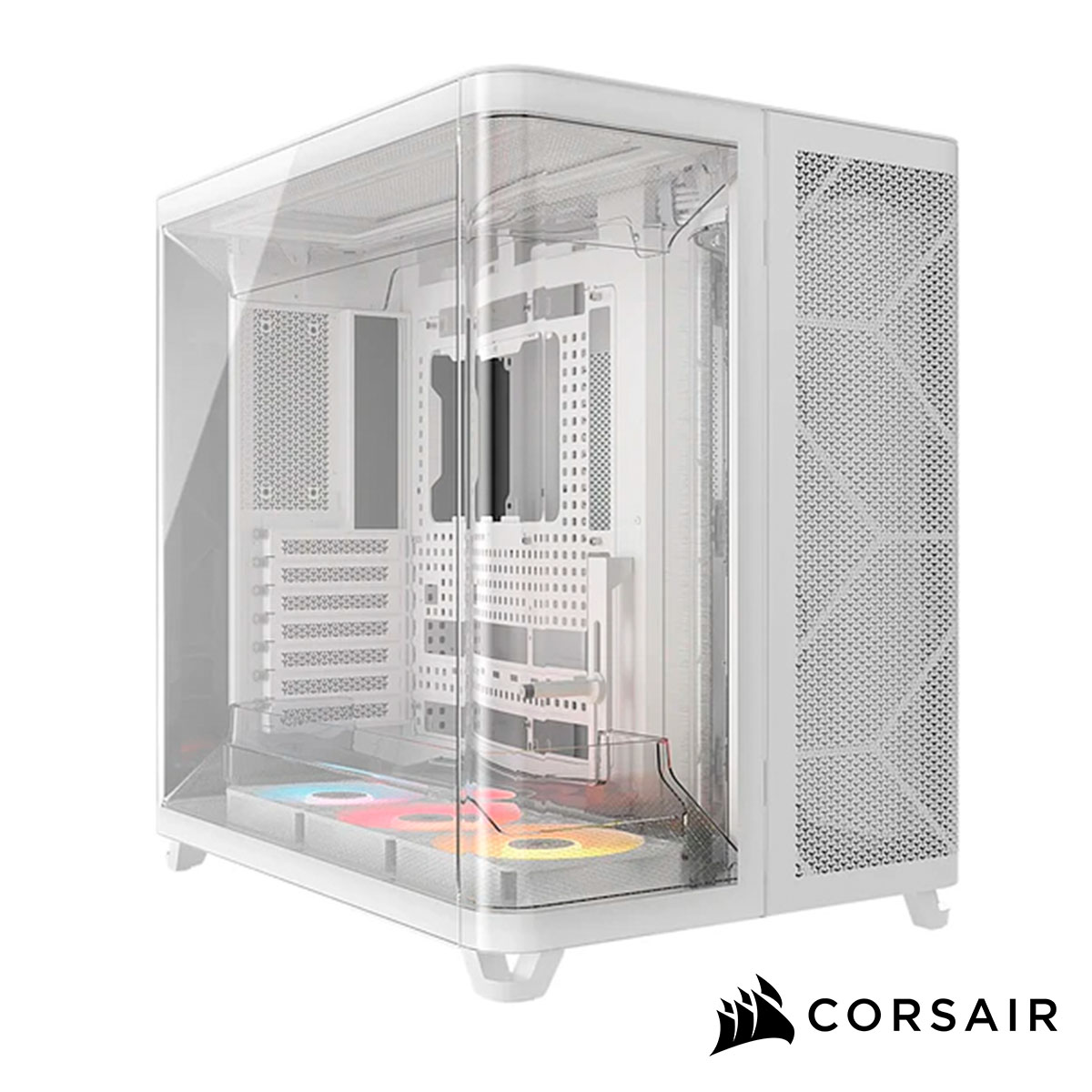 16604_1 CHASIS MID-TOWER CORSAIRAIR 5400 LX120R LINK BLANCO - Imagen 1