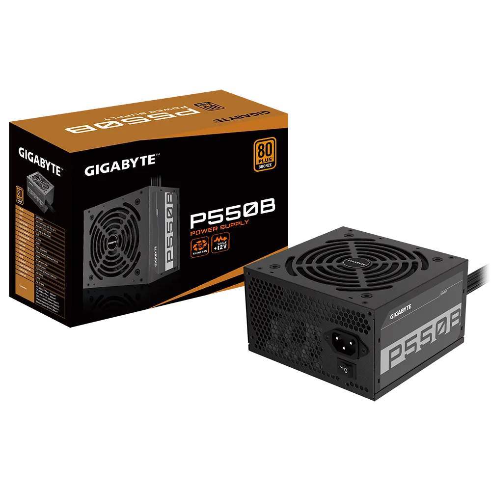 550 FUENTE DE PODER GIGABYTE P550B 550W 80 PLUS BRONCE (NO MODULAR) - Imagen 1