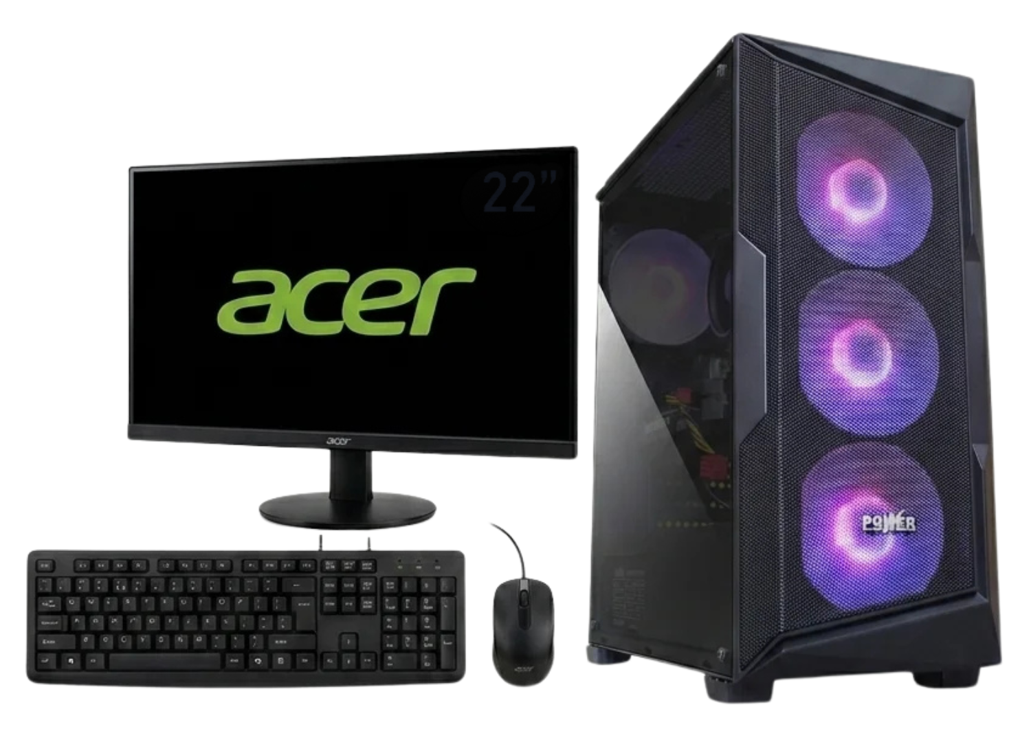Diseño sin título PC PREENSAMBLADO POWER GROUP (G146162KFS0-WP) 16GB DDR5 RGB - Imagen 1