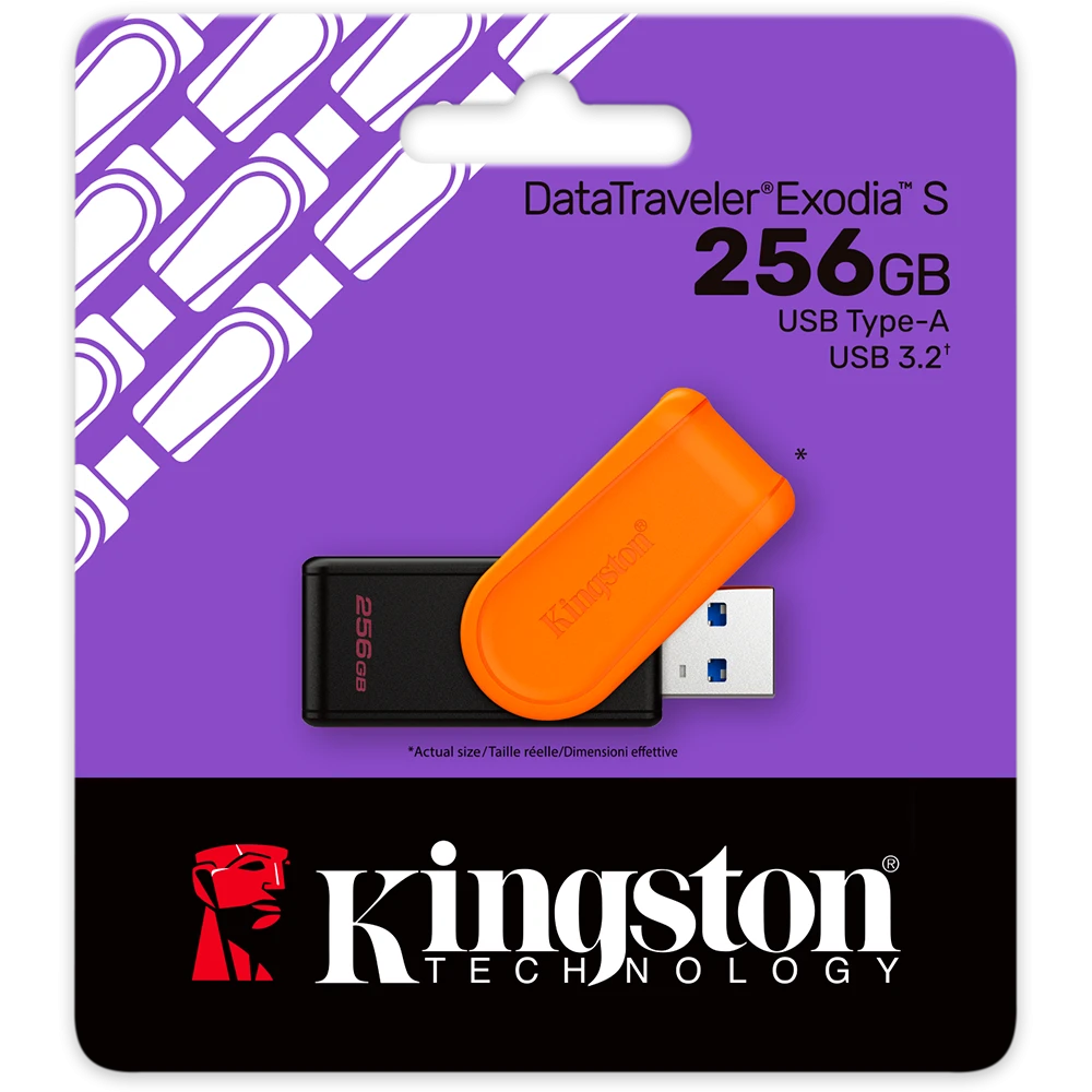 Product_20250808155722628869786.256GB MEMORIA USB KINGSTON DATATRAVELER EXODIA S 256GB 3.2 - Imagen 1