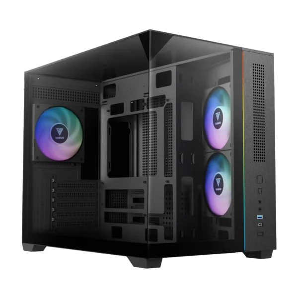 CHASIS MICRO-TOWER GAMDIAS ATLAS M3M ARGB NEGRO