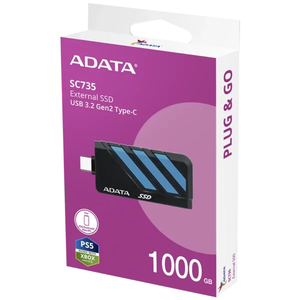 DISCO SOLIDO EXTERNO ADATA SC735 1TB USB 3.2 USB-C