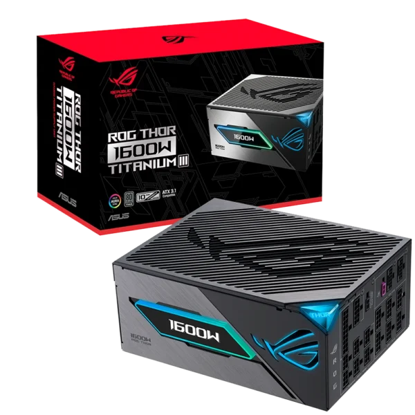 FUENTE DE PODER ASUS ROG THOR III 1600W 80 PLUS PLATINUM (FULL MODULAR)