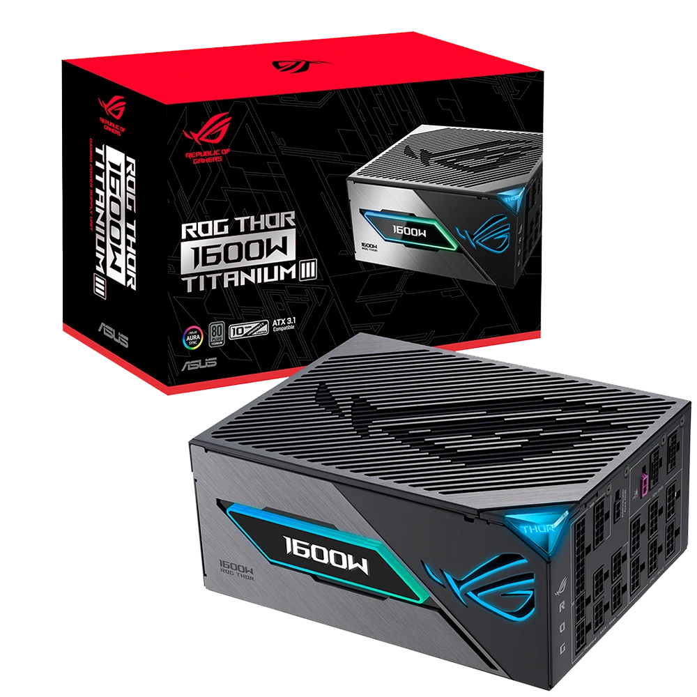 Product_202606161646141180928724.PERFIL PNG FUENTE DE PODER ASUS ROG THOR III 1600W 80 PLUS PLATINUM (FULL MODULAR) - Imagen 1