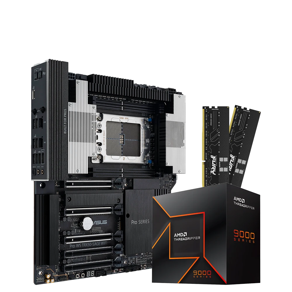 Product_202606301412211530831347.COMBO-1-v3 COMBO WORKSTATION AMD THREADRIPPER 9960X ASUS TRX50 64GB DDR5 SERVIDOR - Imagen 1
