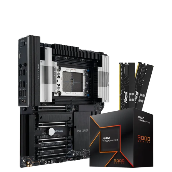 COMBO WORKSTATION AMD THREADRIPPER 9980X ASUS PRO WS TRX50 SAGE WIFI 64GB DDR5 SERVIDOR