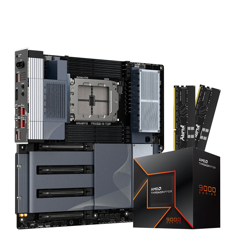 Product_202606301414181120186496.COMBO-2-v3 COMBO WORKSTATION AMD THREADRIPPER 9980X GIGABYTE TRX50 AI 64GB DDR5 SERVIDOR - Imagen 1