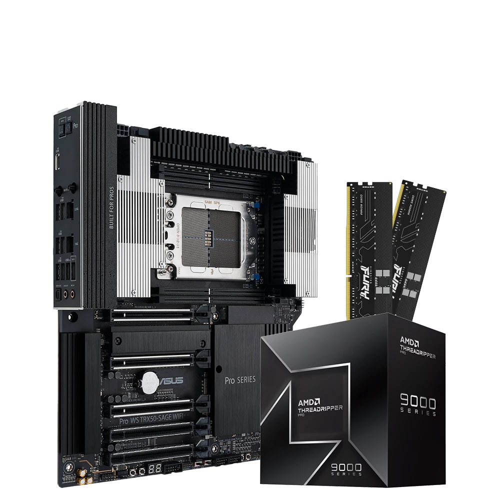 Product_20260630141659208139764.COMBO-5-v3 COMBO WORKSTATION AMD THREADRIPPER PRO 9965WX ASUS PRO WS TRX50-SAGE WIFI 64GB DDR5 SERVIDOR - Imagen 1