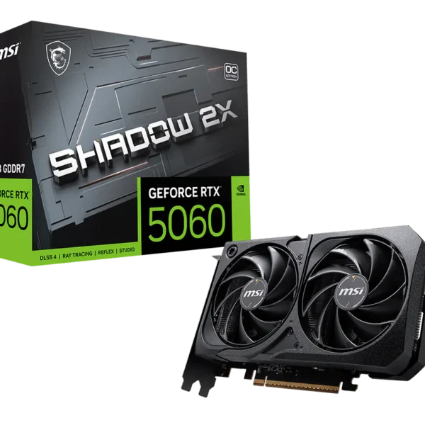 TARJETA DE VIDEO MSI SHADOW 2X RTX 5060 8GB OC (USADA)