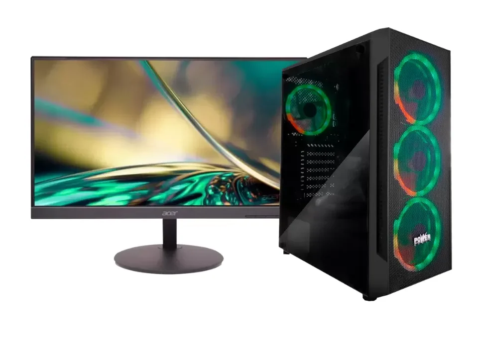 x18 PC PREENSAMBLADO POWER GROUP (R57162STRWE) 16GB DDR4 RGB - Imagen 1