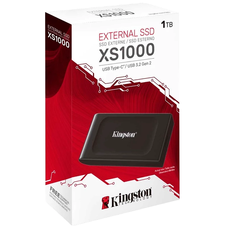 Product_202310131345171223753330.SXS1000_1000GB-pkg-lg UNIDAD SOLIDA EXTERNA KINGSTON XS1000 1TB - Imagen 1