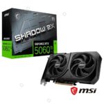 TARJETA DE VIDEO RTX 5060TI 8GB GDDR7 MSI SHADOW 2X
