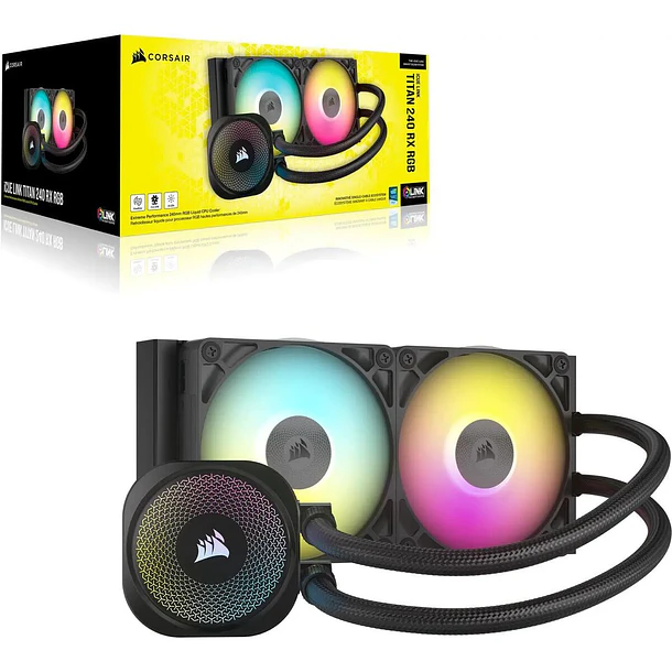 610 REFRIGERACION LIQUIDA CORSAIR ICUE LINK TITAN 240 RX RGB - Imagen 1